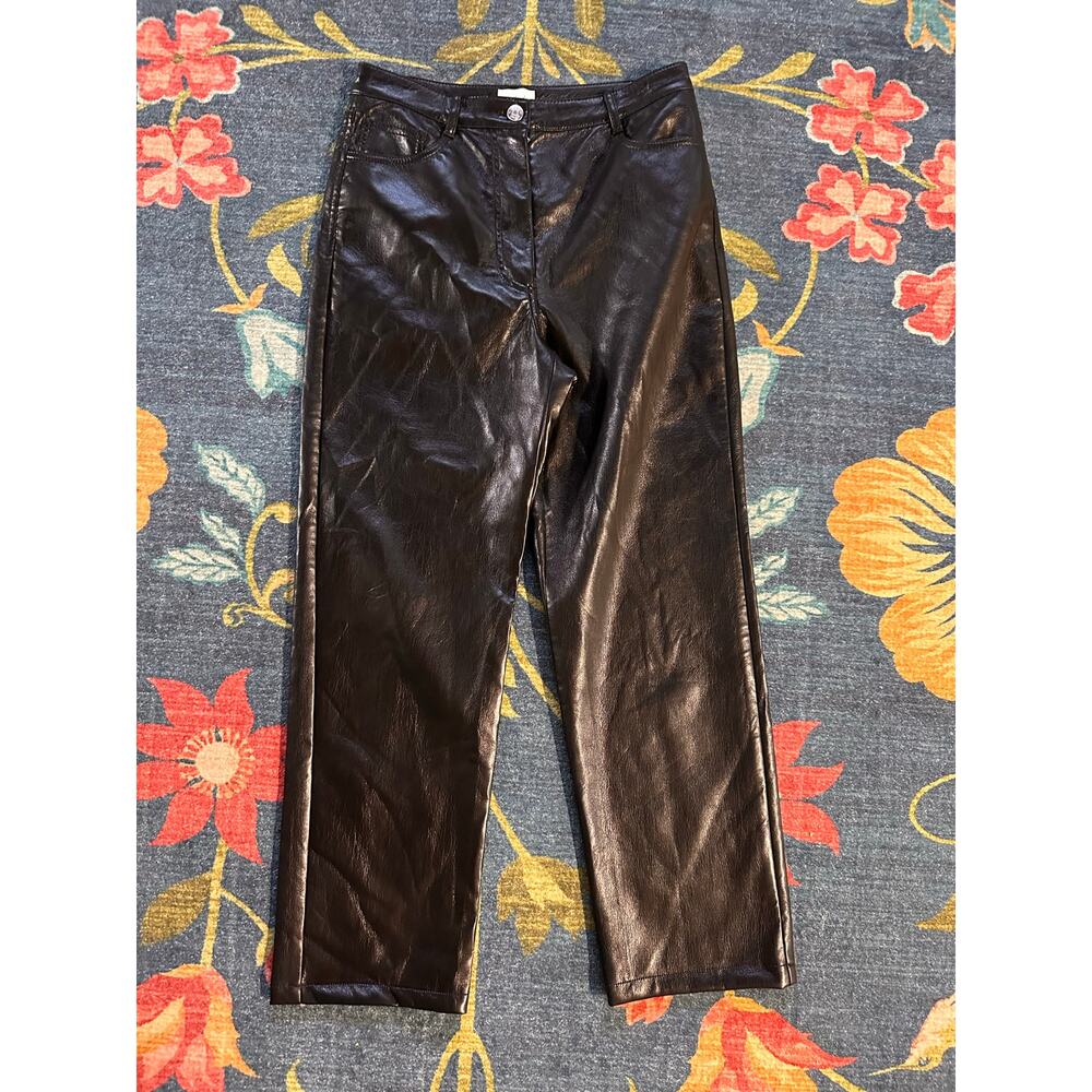 Aritiza Wilfred Melina Vegan Leather Pants Size 6 - Picture 5 of 8